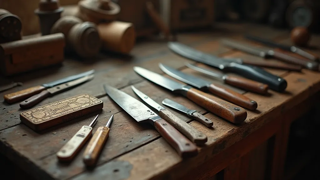 Antique collection of penknives